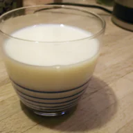 A glass of milk