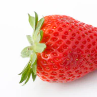 A single ripe strawberry
